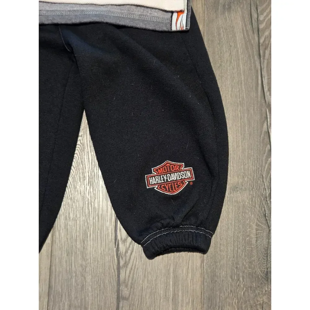 Vintage Y2K Harley Davidson Infant Boy 2 Piece Set Sweatsuit Size 2T